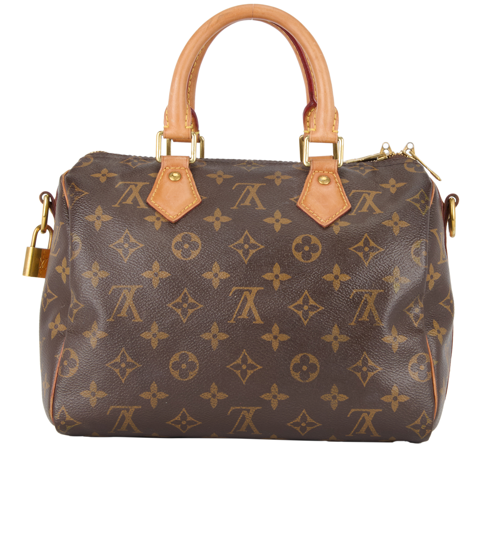 Speedy 25 Bandouliere, &pound;795, Handbags, Brown, Coated Canvas, Back view